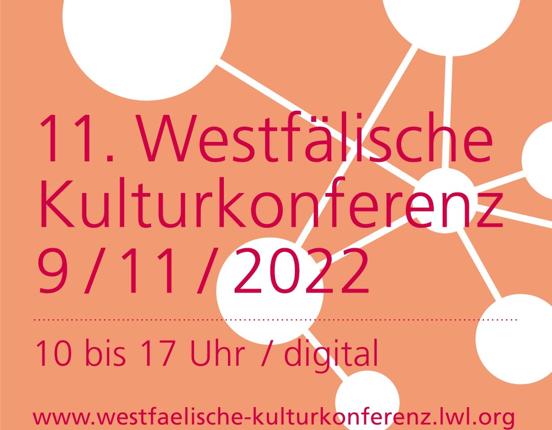 Schriftzug 11. Kulturkonferenz am 9. November 2022