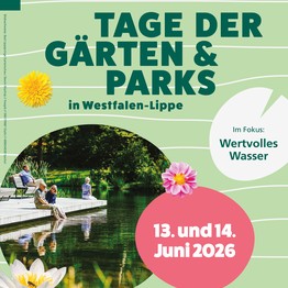 "Tage der Gärten und Parks in Westfalen-Lippe" am 13. und 14. Juni 2026
